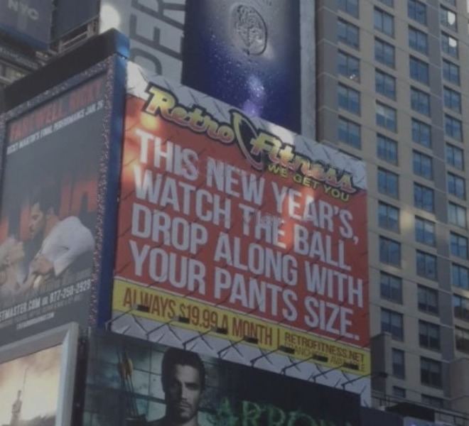 Retro Fitness advertising