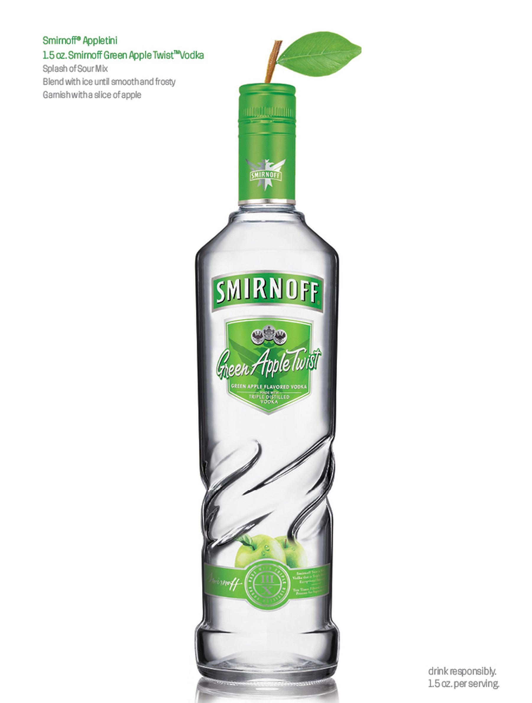 Smirnoff Green Apple Twist print ad