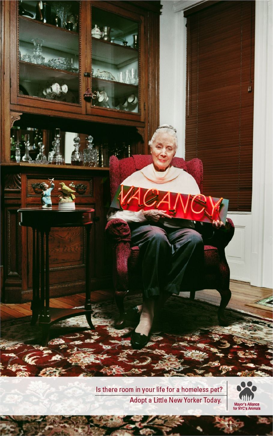 Mayor’s Alliance print, Vacancy: armchair