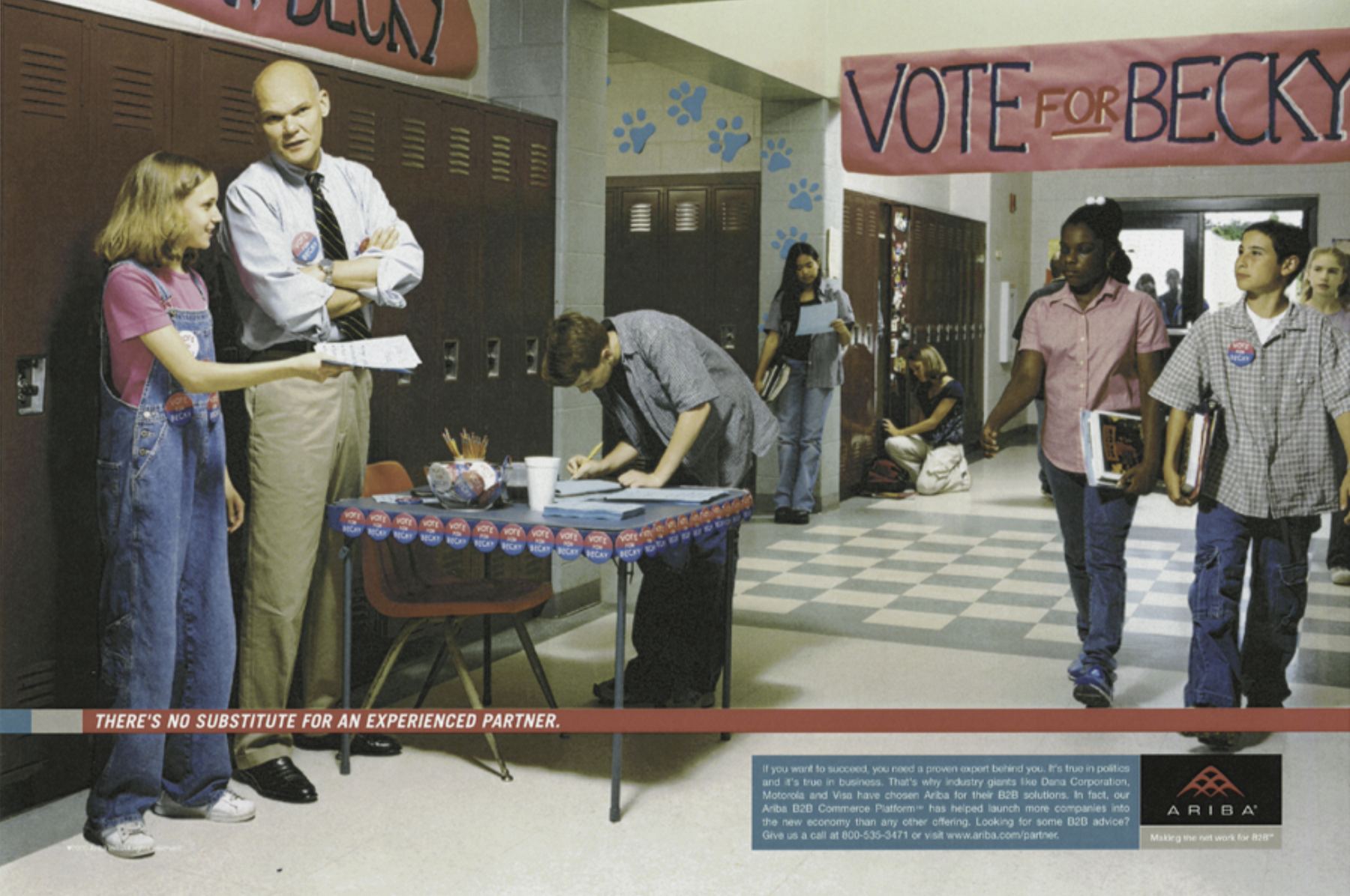 Ariba print: Vote for Becky