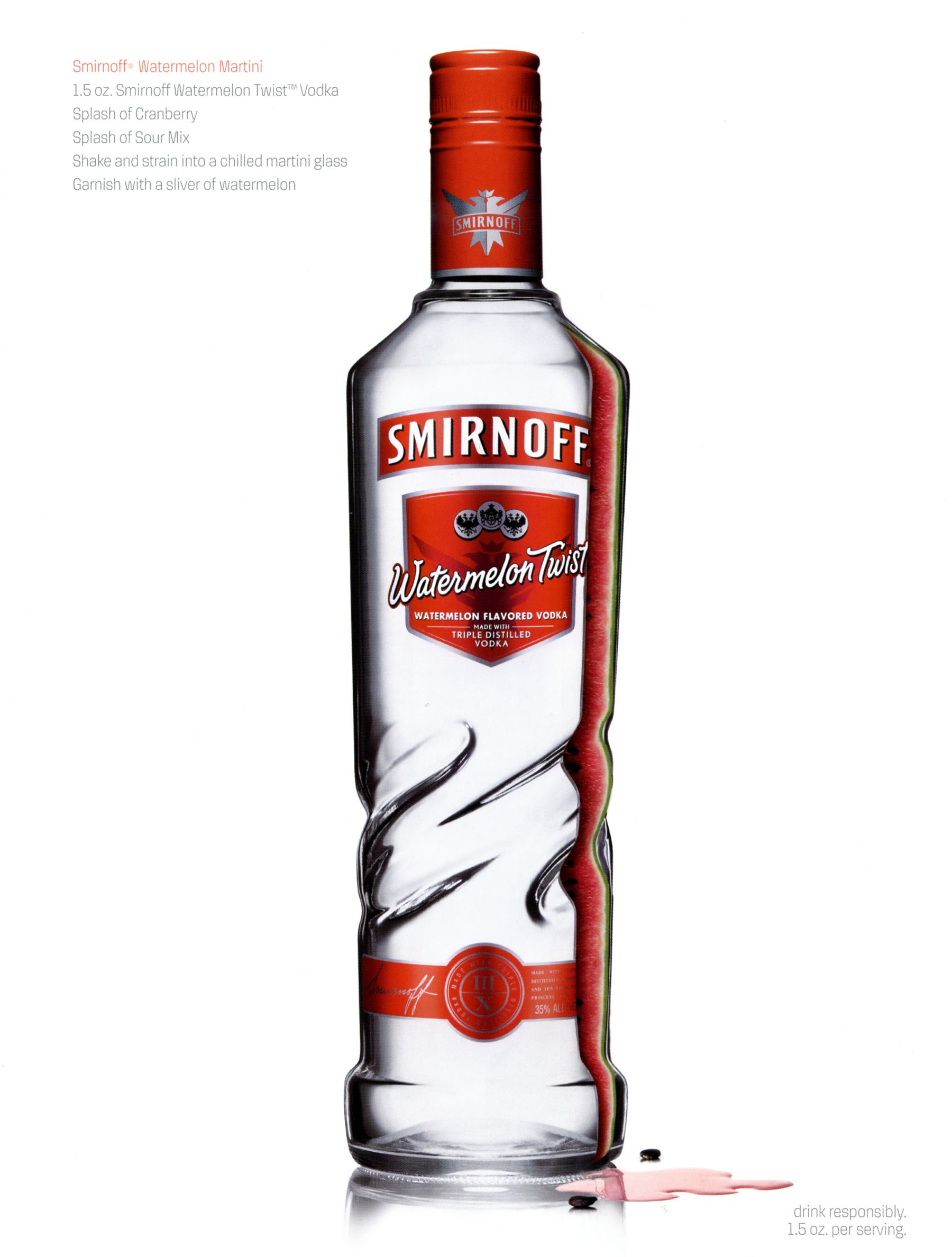 Smirnoff Watermelon Twist print ad